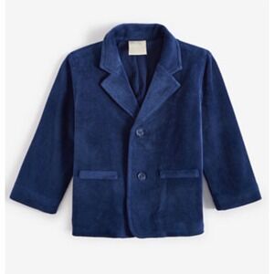 First Impressions Boys Navy Sea Velvet Blazer Jacket 18 Months